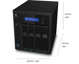 WD Diskless My Cloud Pro Series PR4100 Network Attached Storage - NAS - WDBNFA0000NBK-NESN