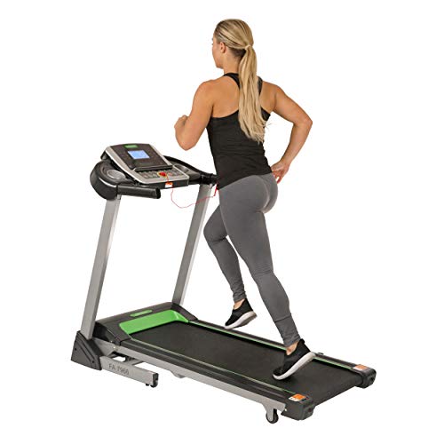 Fitness Avenue Treadmill with Incline and Bluetooth Speakers by Sunny Health & Fitness