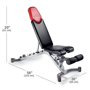 Bowflex | SelectTech | 5.1 Adjustable Weight Bench | Black