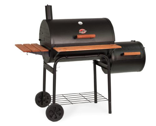 Char-Griller E1224 Smokin Pro 830 Square Inch Charcoal Grill with Side Fire Box, Black