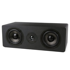 Micca MB42X-C Center Channel Speaker with Dual 4-Inch Carbon Fiber Woofer and Silk Dome Tweeter (Black, Each)