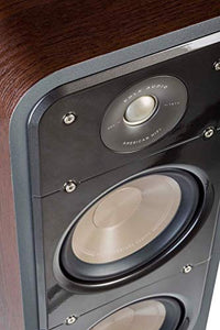 Polk Audio Signature Series S50 American Hi-Fi Home Theater Small Tower Speaker, Single (Classic Brown Walnut)