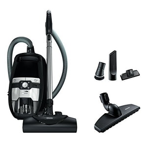 Miele Blizzard CX1 Electro & Bagless Canister Vacuum, Obsidian Black