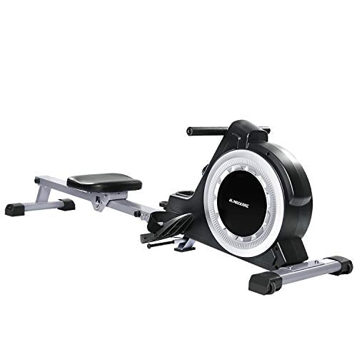 MaxKare | Magnetic Rower Rowing Machine 16 Level Tension Resistance Exercise  for Whole Body with LCD Monitor for Home Use