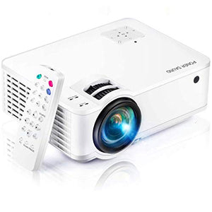 Projector, [2020 Updated] Mini Projector 1080P Supported, 5500 Lux 210" Display with 52,000 Hrs LED Movie Projector Compatible with Phone,Computer,Laptop,USB,HDMI,VGA-Home,Office,Outdoor Entertainment