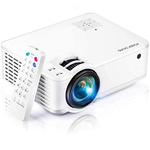Projector, [2020 Updated] Mini Projector 1080P Supported, 5500 Lux 210