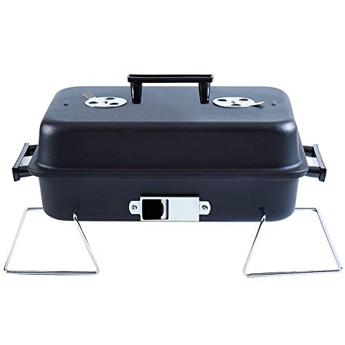 Portable Charcoal Grill with Lid Folding Tabletop BBQ Grill Barbecue Grill for Outdoor Cooking Camping Picnic Patio Backyard Cooking