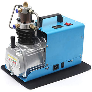 High-Pressure Electric Air Compressor Pump 4500 PSI 30 MPa 300 BAR High Pressure System Rifle PCP Paintball Fill Station for Fire Fighting and Diving