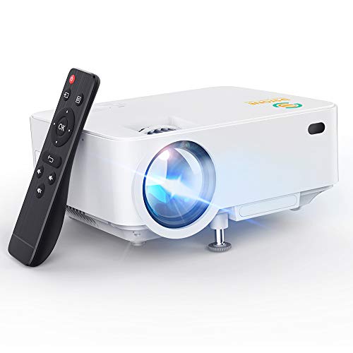 Mini Projector, 3Stone Upgraded 3000L Portable LCD Video Projector with 1080P Supported and Built-in Speakers, Multimedia Home Theater Small Projector Compatible with HDMI, USB, AV, DVD, VGA, Laptop