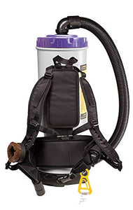 ProTeam Vacuum Backpack, Super QuarterVac HEPA Commercial Backpack Vacuum Cleaner with Small Business Kit, 6 Quart - Corded