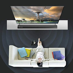 2.1 Channel Bluetooth Sound Bar Wohome TV Soundbar with Built-in Subwoofer 32Inch 3 Drivers Remote Control 2020 Updated Model S05