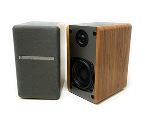 Singing Wood T25 Passive 2 Way Bookshelf Speakers with preinstalled Wall Mount Bracket- 4 inch woofer and Silk Dome Tweeter- Receiver or Amplifier Needed to Operate- 60 Watts(Beech Wood-Pair)