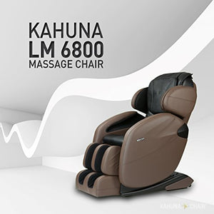 Kahuna Massage Chair | Zero Gravity Full-Body Recliner LM6800 with Yoga & Heating Therapy (Brown)