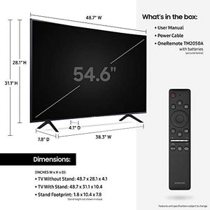 SAMSUNG 55-inch Class Curved UHD TU-8300 Series - 4K UHD HDR Smart TV With Alexa Built-in (UN55TU8300FXZA, 2020 Model)