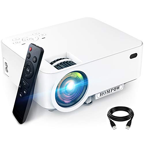 Mini Projector - 3600L Hompow Smartphone Portable Video Projector 1080P Supported 176