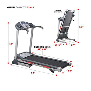 Sunny Health & Fitness SF-T7603 Motorized Folding Treadmill
