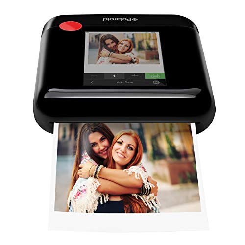 Zink Polaroid WiFi Wireless 3x4 Portable Mobile Photo Printer (Black) with LCD Touch Screen, Compatible w/ iOS & Android