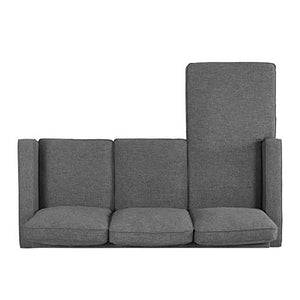 Serta | Harmon Reversible L-Shaped Sectional Sofa, 3 Seat, Square Arm, Gray