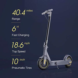 Segway | Ninebot MAX Electric Kick Scooter, Dark Grey