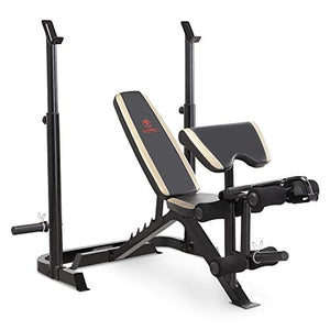 Come see why the Marcy Adjustable Olympic Weight Bench with Leg Developer and Squat Rack MD-879 is blowing up on social media!