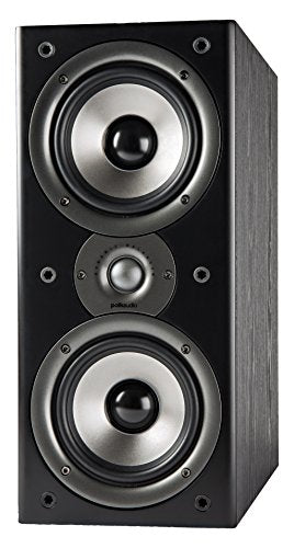 Polk Audio Monitor 40 Series Bookshelf Speaker Perfect for Small or Medium Size Rooms- Black, Pair