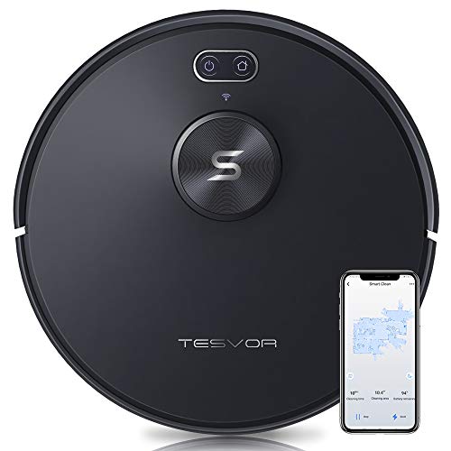 Robot Vacuum, Tesvor S6 Laser Navigation 2700Pa Auto-Charging Robot Vacuum Cleaner Compatible with Alexa/App, Ideal for Pet Hair & Dust, Carpets & Hard Floors