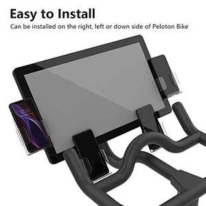 Clear Acrylic Screen Side Self-Adhesive Phone Mount Bracket Holder for Peloton Bike