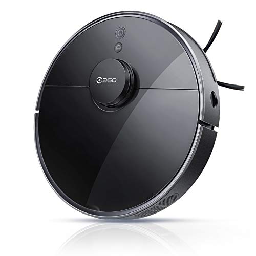 360 S7 Pro Robot Vacuum and Mop with Mapping Technology, 2200 Pa, Multi-Floor Mapping, Selective Room Cleaning, No-Go Lines, No-Mop Zones, Hardwood, Tile, Low-Medium Pile Carpet, Works with Alexa