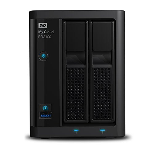 WD Diskless My Cloud Pro Series PR2100 Network Attached Storage - NAS - WDBBCL0000NBK-NESN