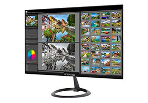 Sceptre 25" 165Hz 144Hz 1ms Pro Slim LED Monitor AMD Freesync 2X HDMI 1X DisplayPort Build-In Speakers, Metal Black 2019 (E258B-1658A)