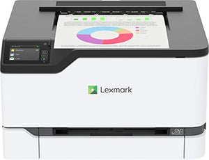 Lexmark C3426dw Color Laser Printer with Interactive Touch Screen, Full-Spectrum Security and Print Speed up to 26 ppm (40N9310),White,Small