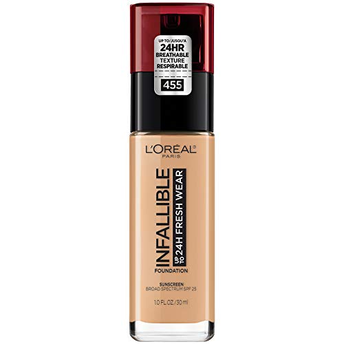 L'Oreal Paris Makeup Infallible Up to 24 Hour Fresh Wear Foundation, Natural Buff, 1 fl. Ounce