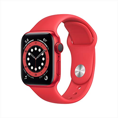 New Apple Watch Series 6 (GPS + Cellular, 40mm) - Product(RED) - Aluminum Case with Product(RED) - Sport Band