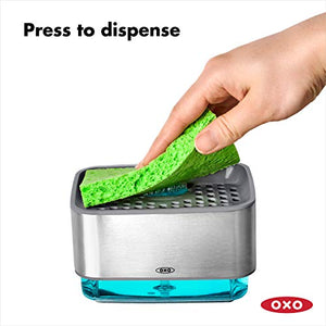 See why the OXO Good Grips Soap Dispensing Sponge Holder is blowing up on TikTok.   #TikTokMadeMeBuyIt