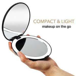See why the Fancii LED Lighted Travel Makeup Mirror is blowing up on TikTok.   #TikTokMadeMeBuyIt