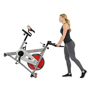 Sunny Health & Fitness Indoor Cycling Bike with 40 LB Flywheel and Dual Felt Resistance - Pro / Pro II