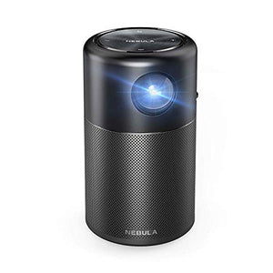 Anker Nebula Capsule, Smart Wi-Fi Mini Projector, 100 ANSI Lumen Portable Projector, 360° Speaker, Movie Projector, 100 Inch Picture, 4-Hour Video Playtime, Neat Projector, Home Entertainment