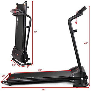 Goplus Folding Treadmill (1HP)