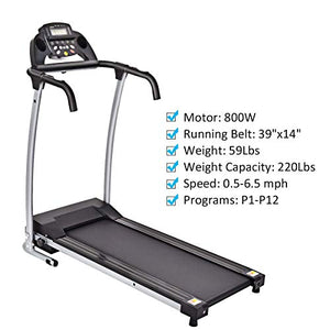 Goplus Folding Treadmill (0.5-6.5 mph)