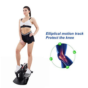 PROHIKER Under Desk Elliptical Bike，Trainer Machine，Mini Elliptical Machine with Non-Slip Pedal, Display Monitor and Adjustable Resistance，Mini Desk Cycle Resistance Exercise Quiet & Compact