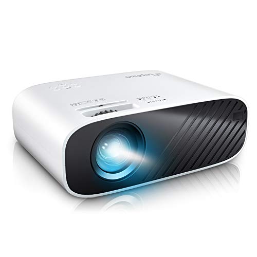 ELEPHAS 2020 Mini Movie Projector, 5000 LUX Full HD 1080P Video Projector, with 50, 000 Hours LED Lamp Life and 200