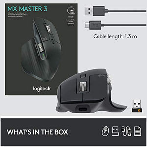 Logitech | MX Master 3 Wireless Laser Mouse, Graphite