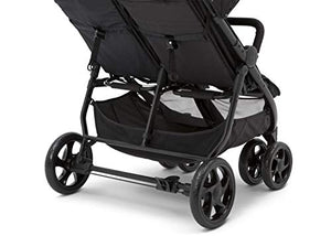 Jeep Destination Ultralight Side x Side Double Stroller, Midnight (Black)