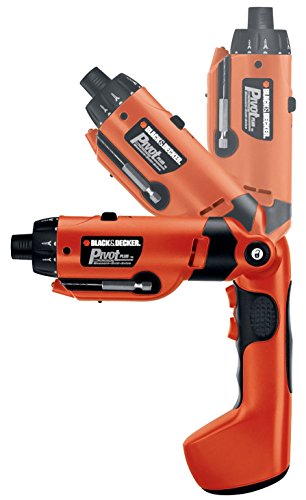 Black & Decker PD600 Pivot Plus 6-Volt Nicad Cordless Screwdriver with Articulating Head