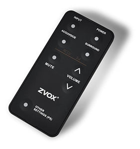 ZVOX Voice-Clarifying Sound Bar with Patented Hearing Technology, Six Levels of Voice Boost - 30-Day Home Trial - AccuVoice AV203 TV Speaker - Black