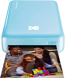 Kodak Mini 2 HD Wireless Portable Mobile Instant Photo Printer, Print Social Media Photos, Premium Quality Full Color Prints – Compatible w/iOS & Android Devices (Blue)