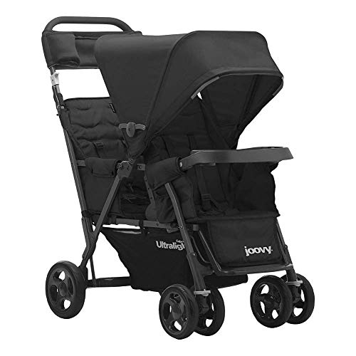 Joovy Caboose Too Ultralight Graphite Stroller, Stand on Tandem, Double Stroller, Black