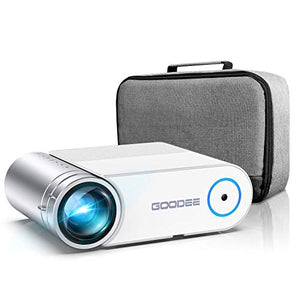 Projector, GooDee 2020 Upgrade G500 Mini Video Projector, Max 200" Portable Movie Projector with Carry Bag, Home Theater Projector Support 1080P, Compatible with Fire Stick, PS4, Phone (YG420)