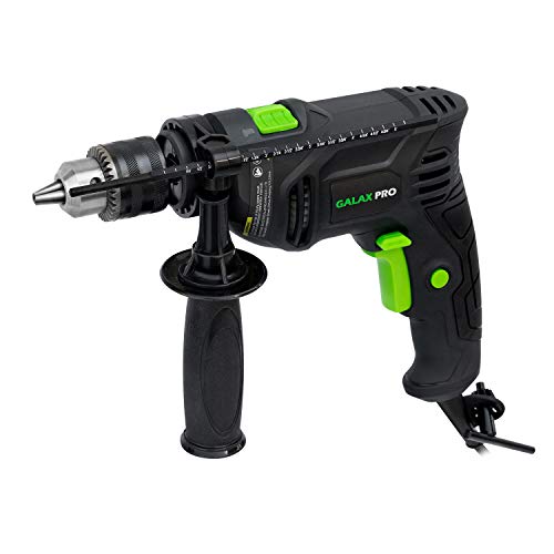 GALAX PRO Hammer Drill, 4.5A Corded Drill Impact Drill 0-3000RPM Electric Drill with 1/2'' Keyed Chuck and Depth Gauge for Drilling Wood, Steel, Masonry, Cement, Concrete_GP57325