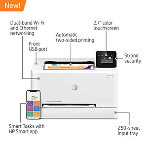 HP Color LaserJet Pro M255dw Wireless Laser Printer, Remote Mobile Print, Duplex Printing, Works with Alexa (7KW64A)